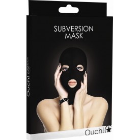 Черная маска Subversion Mask с прорезями для глаз и рта